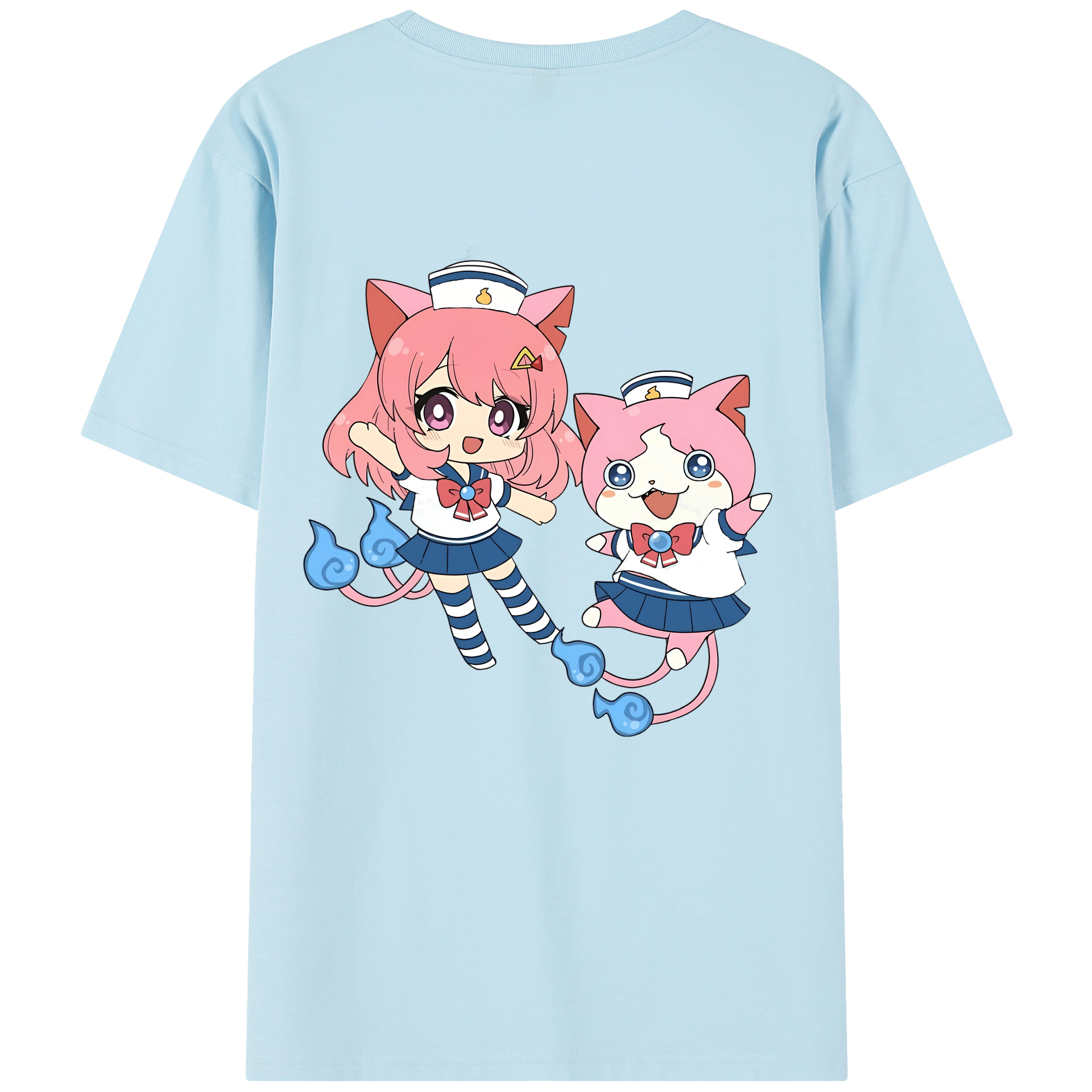 （画像用） 妖怪ウォッチ Yo-kai Watch 綿100％半袖Tシャツ（背面プリント）